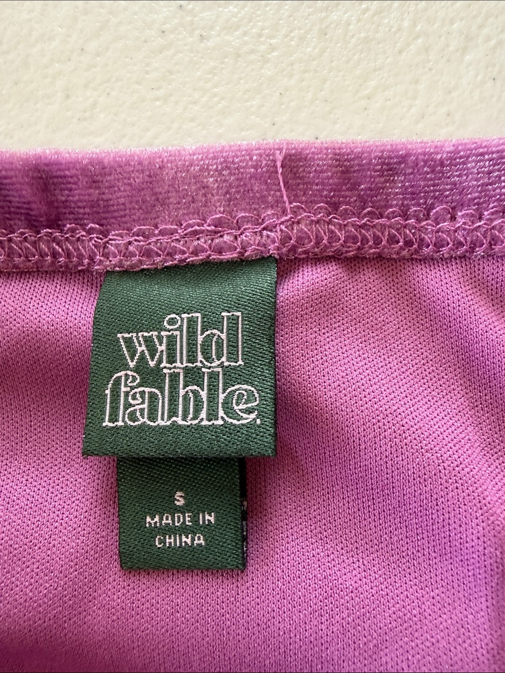 Wild Fable Purple Velvet Ruched Ruffle Mini Skirt - Picture 3 of 4